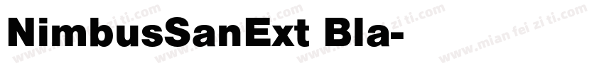 NimbusSanExt Bla字体转换